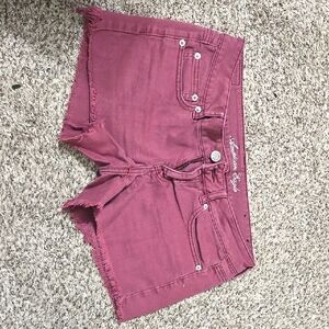 American Eagle Outfitters Women's Maroon Shorts 8